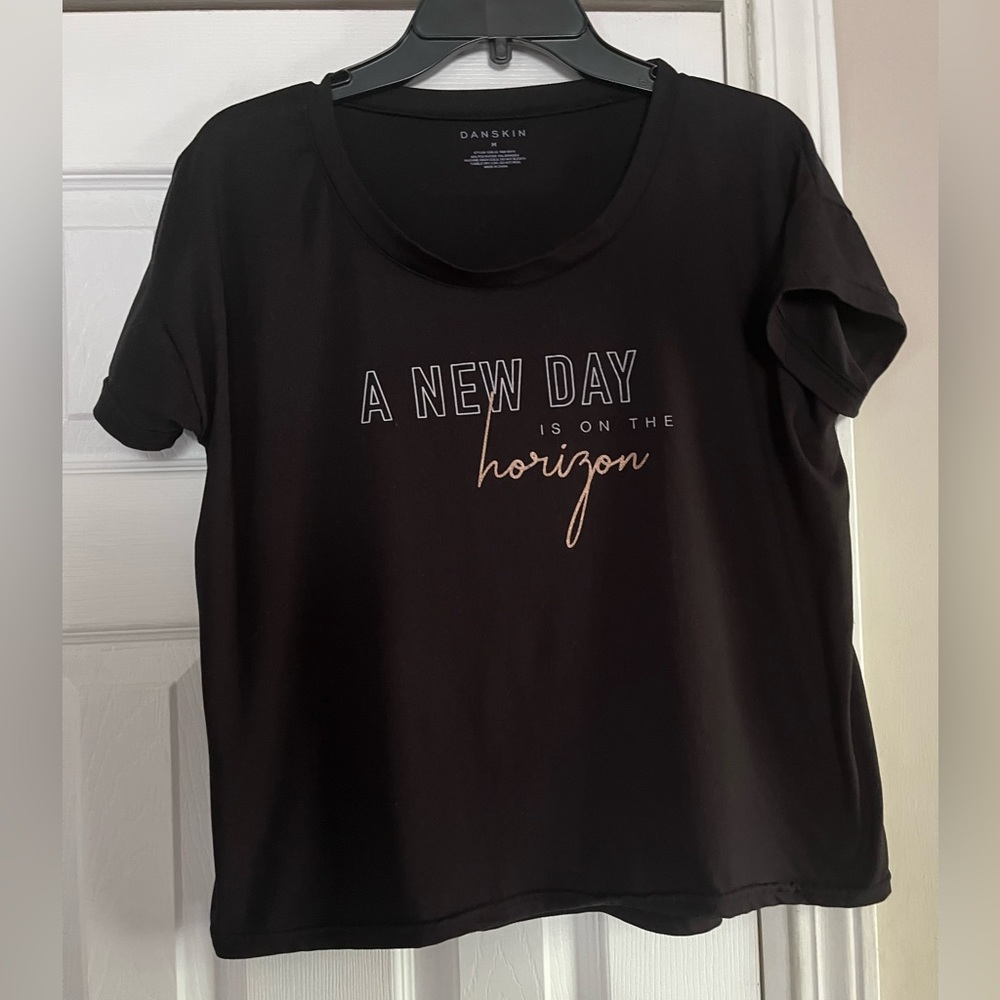 Danskin Black (can be exercise) Top, Size Medium